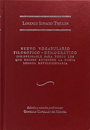 Imagen de archivo de NUEVO VOCABULARIO FILOSFICO-DEMOCRTICO a la venta por KALAMO LIBROS, S.L.