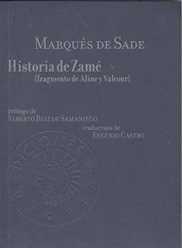 9788494775246: Historia de Zame: (Fragmento de Aline y Valcour) (Utopas)