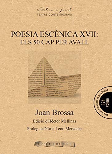 Beispielbild fr POESIA ESCNICA XVII: ELS 50 CAP PER AVALL zum Verkauf von KALAMO LIBROS, S.L.