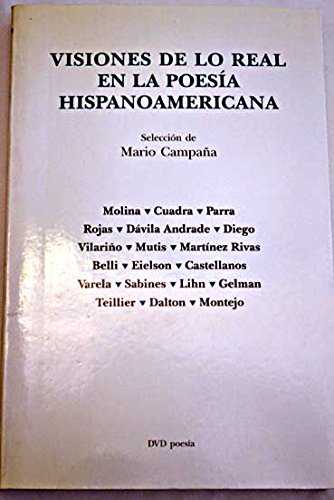 Stock image for Visiones de lo real en la poesia hispanoamericana for sale by medimops