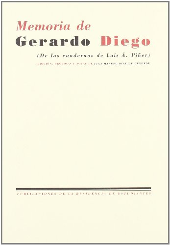 Imagen de archivo de Memoria gerardo diego a la venta por Iridium_Books