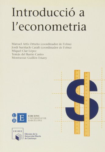 Imagen de archivo de Introduccio A L'econometria a la venta por Hilando Libros