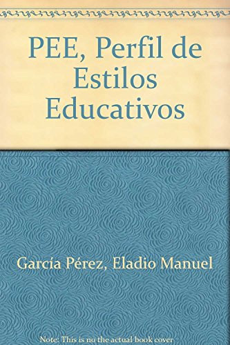 9788495180513: PEE, Perfil de Estilos Educativos