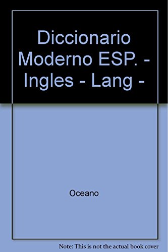 Imagen de archivo de Diccionario Moderno ESP. - Ingles - Lang - a la venta por medimops