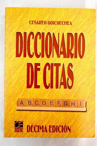 Beispielbild fr Diccionario de Citas zum Verkauf von Hamelyn