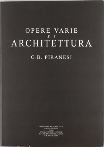 Opere varie di Architettura (Spanish Edition) - Battista Piranesi, Giovanni
