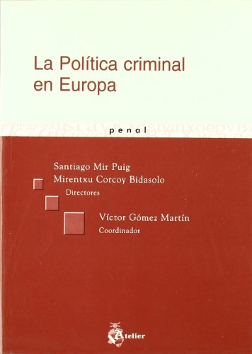 Stock image for La Poltica Criminal en Europa for sale by Hamelyn