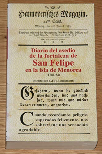 9788495718235: Diario del asedio de la fortaleza de Sant Felipe en la Isla de Menorca