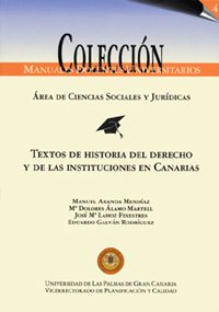 Beispielbild fr Textos de historia del derecho y de las instituciones Canarias zum Verkauf von Zilis Select Books