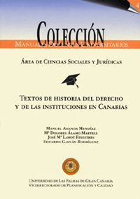 Stock image for Textos de historia del derecho y de las instituciones Canarias for sale by Zilis Select Books