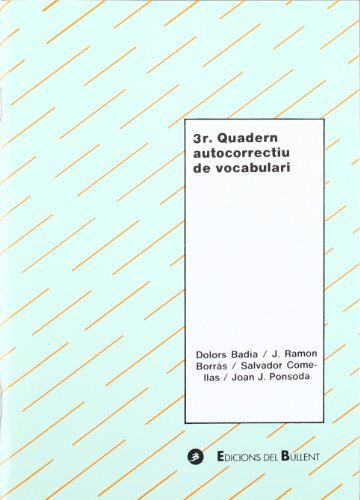 9788496187979: 3r Quadern autocorrectiu de vocabulari (Quaderns autocorrectius) (Catalan Edition)