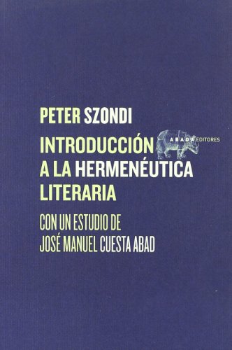 Imagen de archivo de INTRODUCCION A LA HERMENEUTICA LITERARIA a la venta por KALAMO LIBROS, S.L.