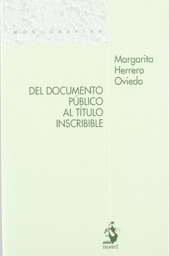 Imagen de archivo de Del documento pblico al ttulo inscribible a la venta por MARCIAL PONS LIBRERO