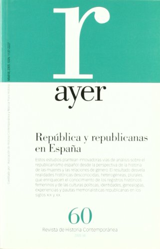 Beispielbild fr REPBLICA Y REPUBLICANAS EN ESPAA: Ayer 60 zum Verkauf von Ammareal