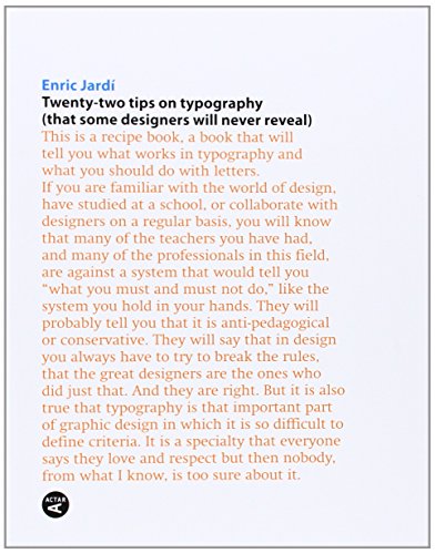 Beispielbild fr Twenty-Two Tips on Typography zum Verkauf von WorldofBooks