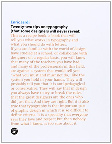 Imagen de archivo de Twenty-Two Tips on Typography a la venta por WorldofBooks