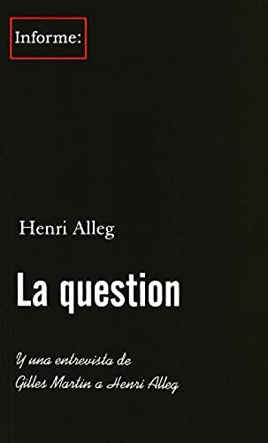 Imagen de archivo de LA QUESTION a la venta por KALAMO LIBROS, S.L.
