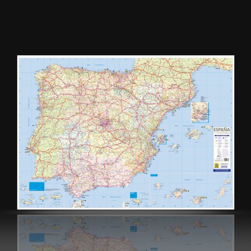 9788496630482: ESPAA Y PORTUGAL. Mapa Mural 140 x 100 cm.