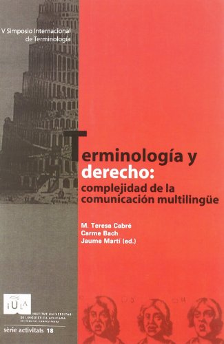 Imagen de archivo de TERMINOLOGA Y DERECHO a la venta por Hiperbook Espaa