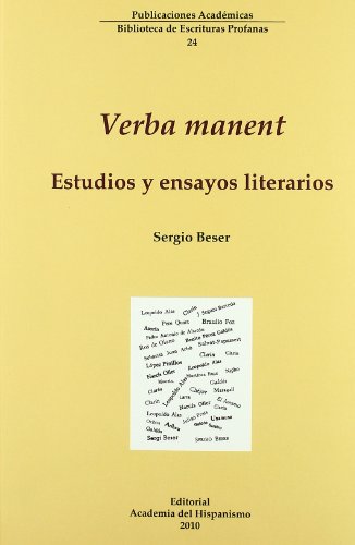 Stock image for Verba manent: estudios y ensayos literarios for sale by Vrtigo Libros