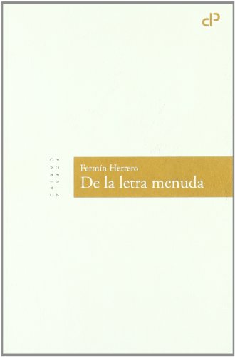 Stock image for DE LA LETRA MENUDA for sale by Siglo Actual libros