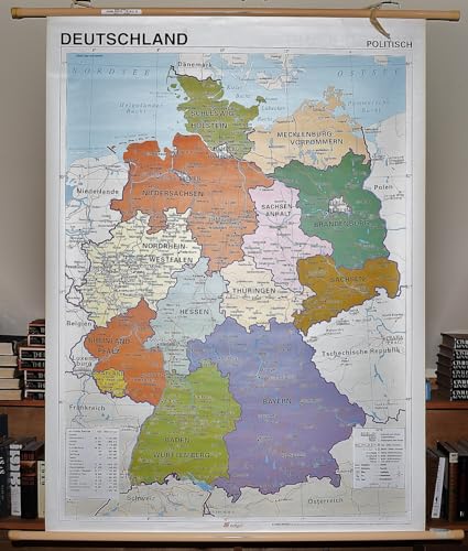 9788496953260: Deutschland, physisch / Politisch: Mapas Murales Mudos