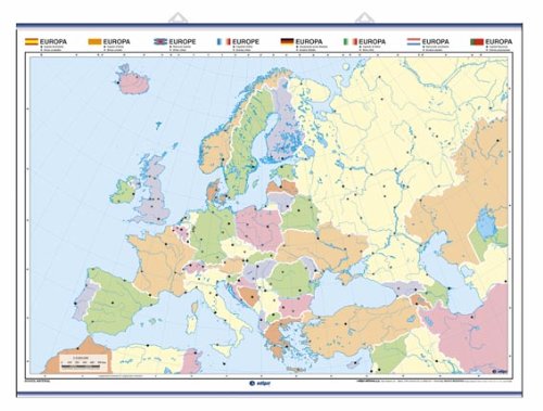 Europa, físico / político: Mapas Murales: Edigol Ediciones, Edigol  Ediciones: 9788485406579: : Books