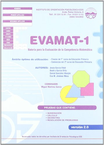 Imagen de archivo de EVAMAT - 1 (CUADERNILLO + USO) a la venta por KALAMO LIBROS, S.L.