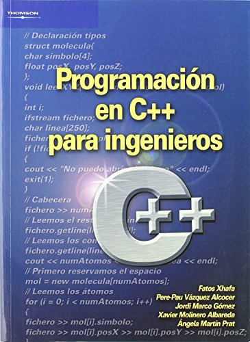 Stock image for Programacin en C++ para ingenieros VAZQUEZ ALCOCER, PERE PAU; MARTI for sale by Iridium_Books