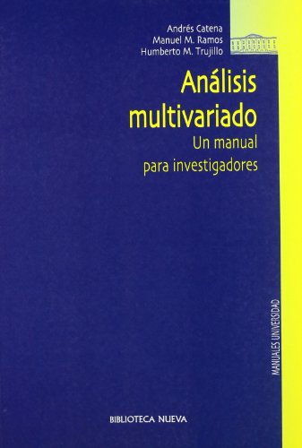 Beispielbild fr Anlisis multivariado : un manual para investigadores zum Verkauf von medimops