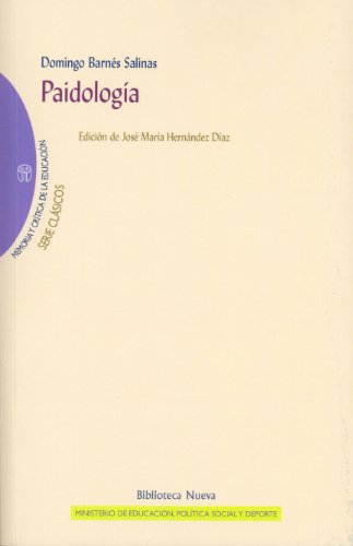 Beispielbild fr PAIDOLOGIA (Spanish Edition) [Paperback] by Domingo Barnes Salinas zum Verkauf von Iridium_Books