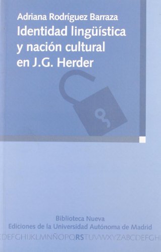 9788497428644: IDENTIDAD LINGUISTICA Y NACION CULTURAL EN JOHANN GOTTFRIED HERDER (Spanish Edition)