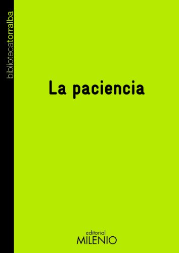 Stock image for LA PACIENCIA for sale by Antrtica