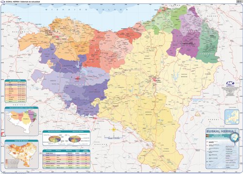 Stock image for Euskal herriko mapa fisiko/politiko for sale by Iridium_Books