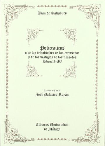 Policraticus de Juan de Salisbury (Libros I-IV)