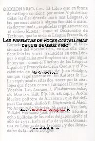 Imagen de archivo de Las papeletas de voces castellanas de Luis de Usoz y Ro a la venta por Zilis Select Books