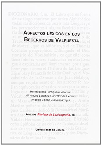 Stock image for Aspectos lxicos en los Becerros de Valpuesta for sale by Zilis Select Books