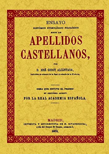 APELLIDOS CASTELLANOS.ENSAYO HISTORICO