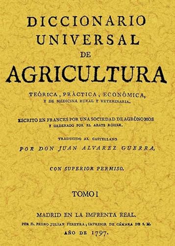 9788497612234: Diccionario Universal de Agricultura (16 Tomos): Diccionario Universal de Agricultura (Tomo 5): Terica, prctica, econmica, y de medicina rural y veterinaria (DICCIONARIOS)