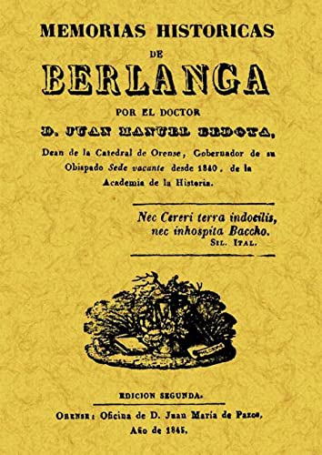 9788497613606: Memorias Histricas de Berlanga (HISTORIA)