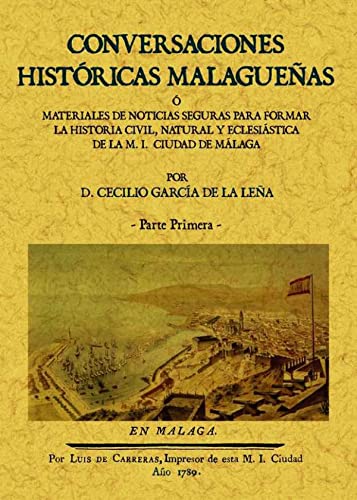 Beispielbild fr CONVERSACIONES HISTORICAS MALAGUEAS O MATERIALES DE NOTICIAS SEGURAS PARA FORMAR LA HISTORIA CIVIL, NATURAL Y ECLESIASTICA DE LA M. I. CIUDAD DE MALAGA(2 TOMOS) zum Verkauf von KALAMO LIBROS, S.L.