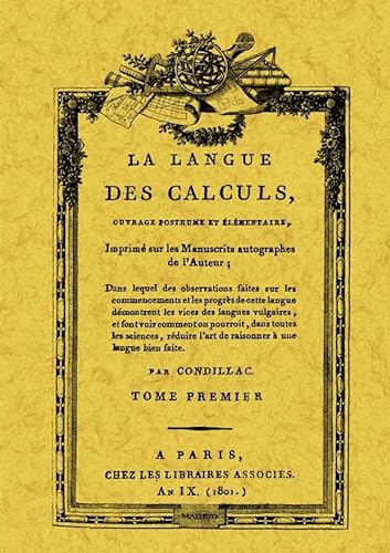 Beispielbild fr La langue des calculs zum Verkauf von Gallix