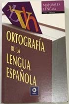 Stock image for Ortografia de la Lengua Espaola for sale by Hamelyn