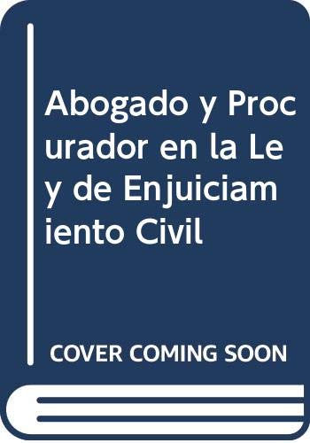 Imagen de archivo de Abogado y Procurador en la Ley de Enjuiciamiento Civil Doctrina y jurisprudencia. a la venta por MARCIAL PONS LIBRERO