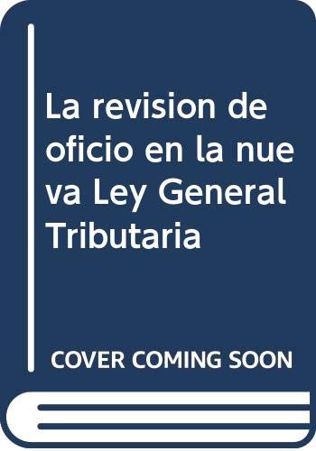 Beispielbild fr Revision oficio ley general tributaria via solucio zum Verkauf von Iridium_Books