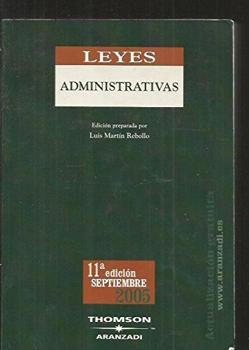 Imagen de archivo de Leyes administrativas (11 ed.) a la venta por Iridium_Books