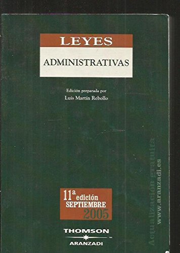 9788497674942: Leyes administrativas (2005)