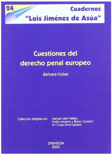 Stock image for CUESTIONES DE DERECHO PENAL EUROPEO for sale by Zilis Select Books