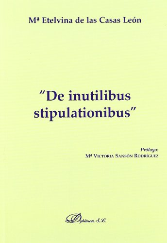 Imagen de archivo de De inutilibus stipulationibus a la venta por Hilando Libros