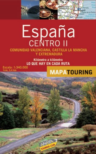 Imagen de archivo de Mapa de carreteras 1:340.000 - Centro II (desplegable) (Mapa Touring) a la venta por medimops